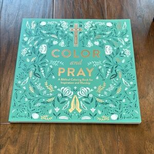 Color and Pray Biblical Coloring Book - Green and Gold